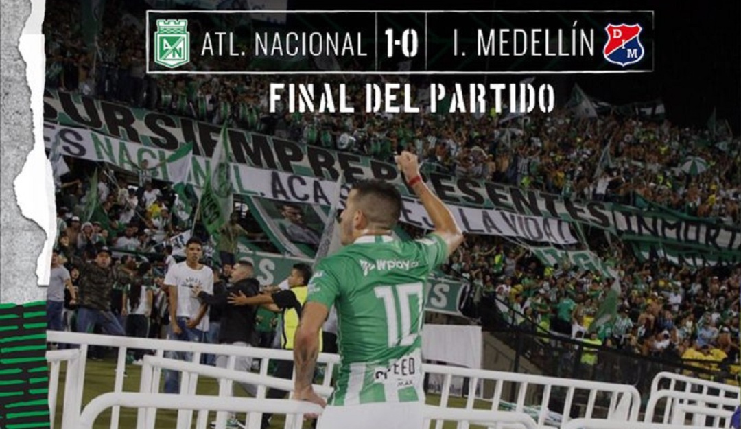 Nacional Medellìn Liga Águila: Nacional ganó el clásico 300 y regresó a los ocho