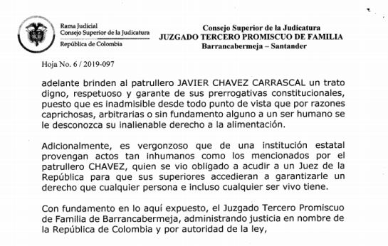 Patrullero pone tutela: Con “tutela” un policía pidió que lo dejen desayunar Patrullero pone tutela: Con “tutela” un policía pidió que lo dejen desayunar
