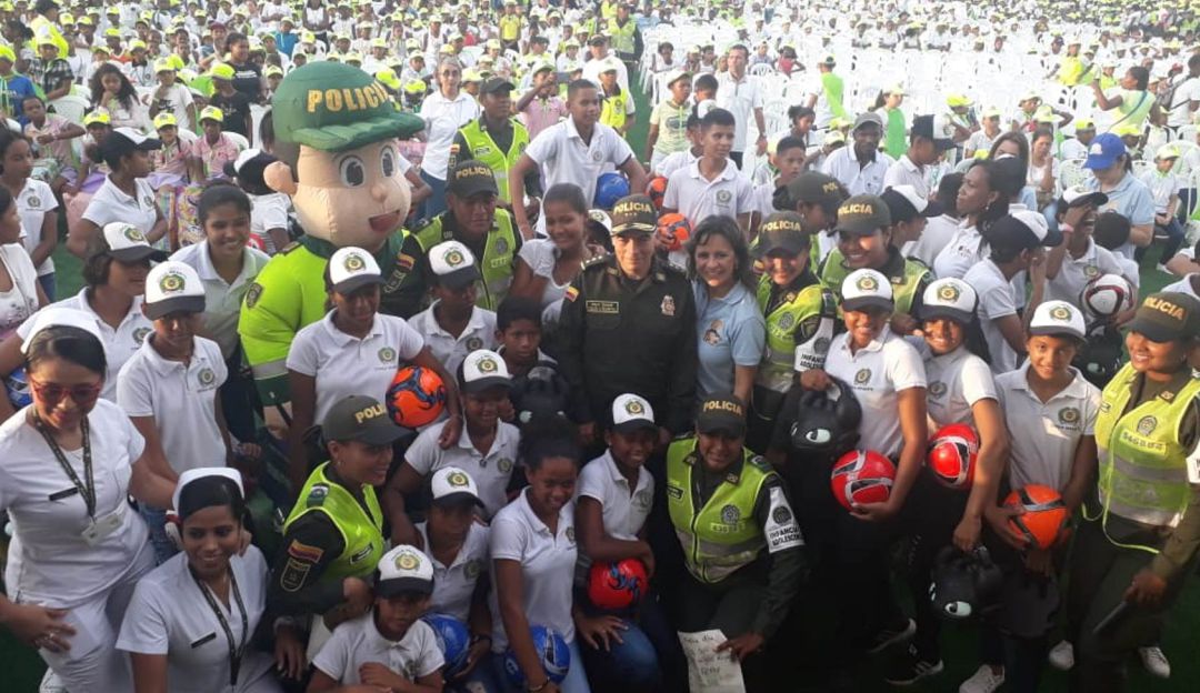 Celebración Día del Niño Policía Nacional Cartagena: Con música y sorpresas, la Policía celebró el día del niño en Cartagena