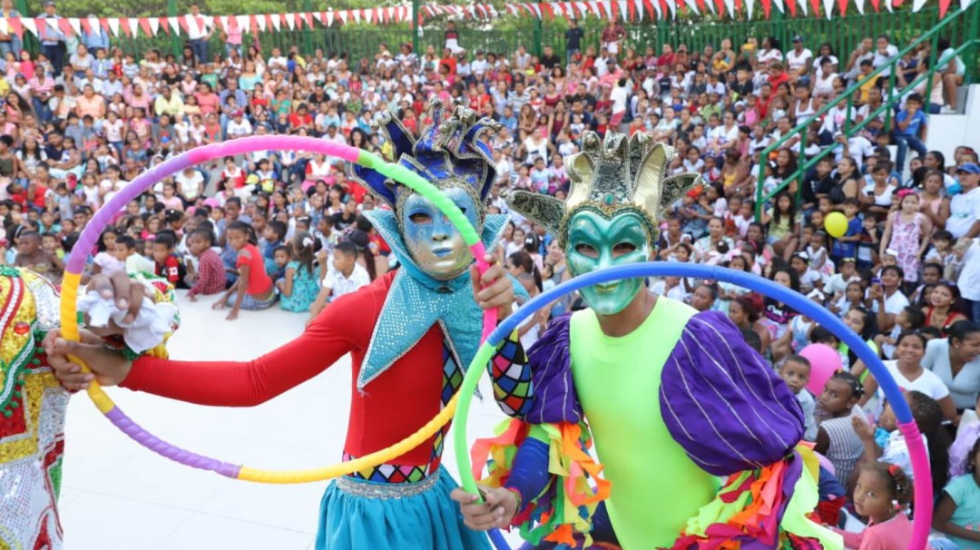 Lleno en el Parque Espíritu del Manglar en Cartagena por el Día del Niño