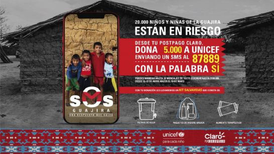 Campaña UNICEF en La Guajira: UNICEF: Con un S.M.S se atiende el SOS de los niños de La Guajira Campaña UNICEF en La Guajira: UNICEF: Con un S.M.S se atiende el SOS de los niños de La Guajira