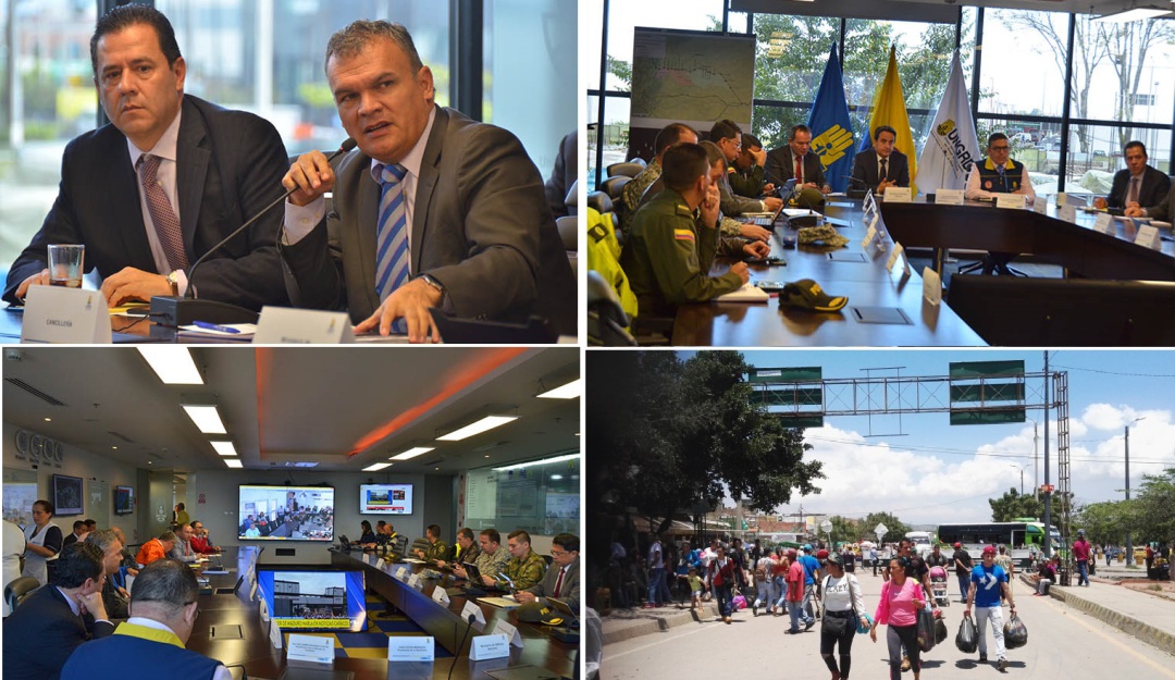 Puesto de Mando Unificado en Bogotá para el manejo de la situación en Venezuela