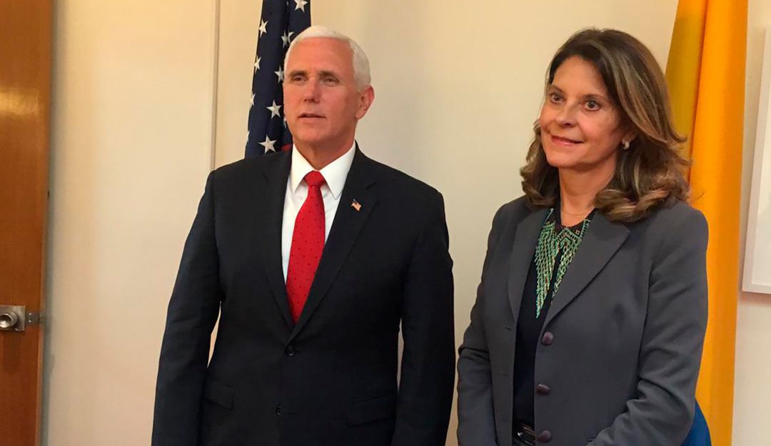 Pence felicitó a Colombia por progreso en lucha contra el narcotráfico