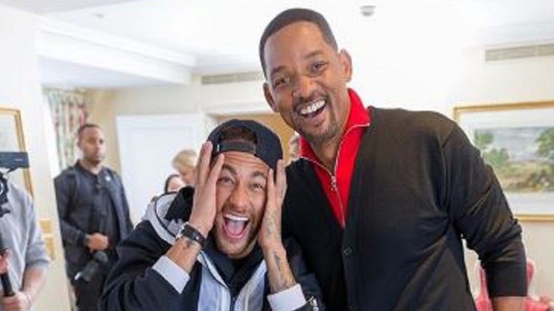 ¡Reunión de estrellas! Will Smith sorprendió a Neymar Jr