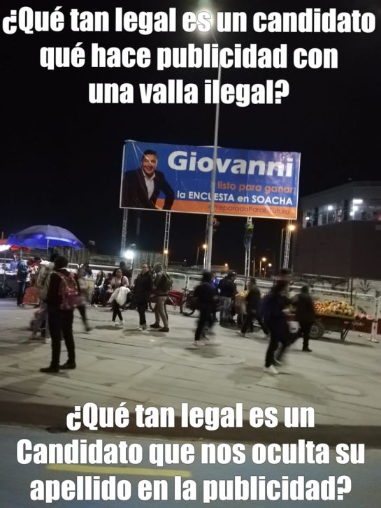 CNE: CNE investigaría a concejal de Soacha por presunta publicidad extemporánea CNE: CNE investigaría a concejal de Soacha por presunta publicidad extemporánea