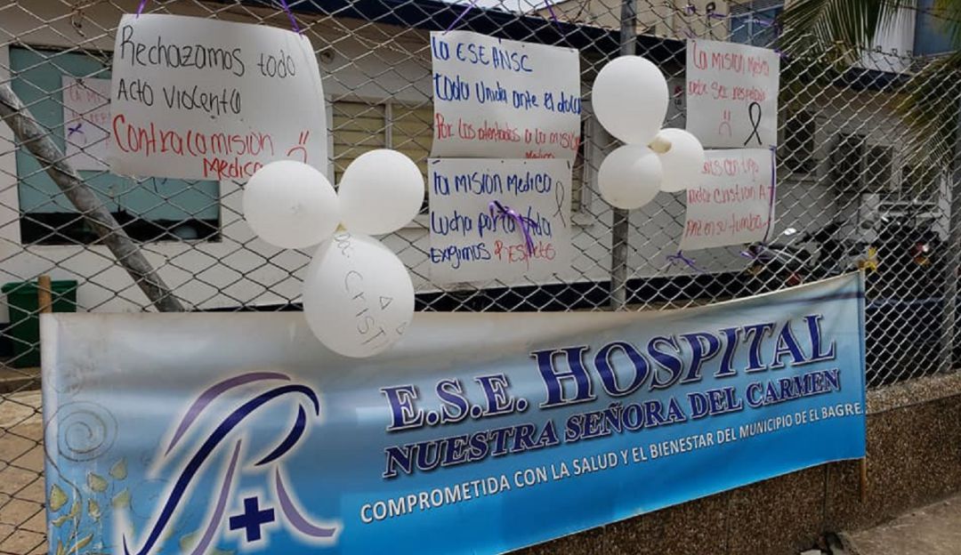 cierran hospital por homicidio de un médico, los demás abandonaron el puebl: Por el homicidio de un médico, nueve compañeros abandonaron El Bagre