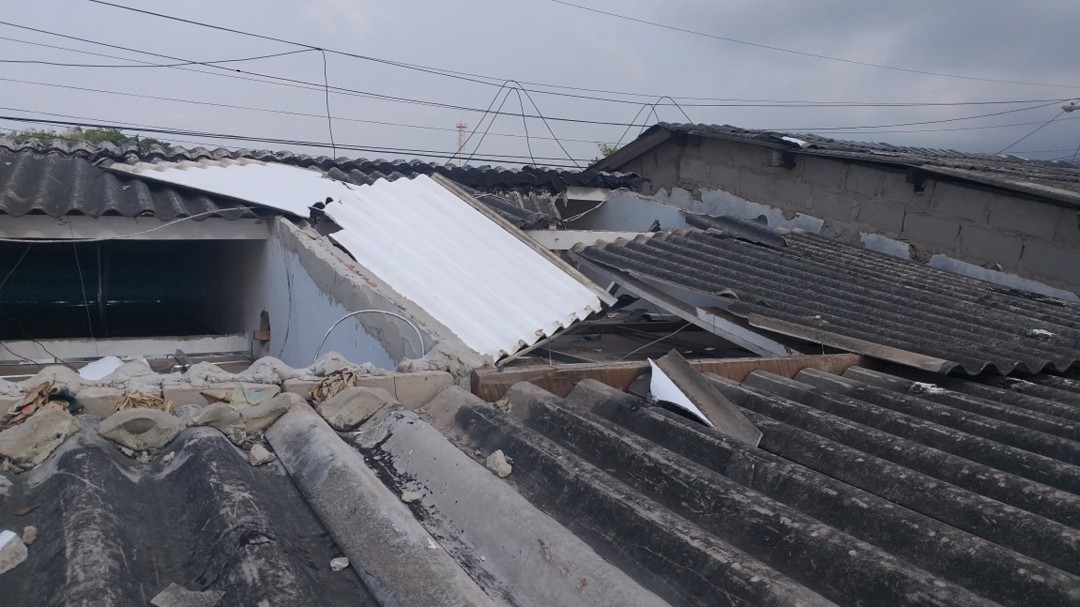 11 viviendas resultaron destechadas por vendaval en Malambo, Atlántico