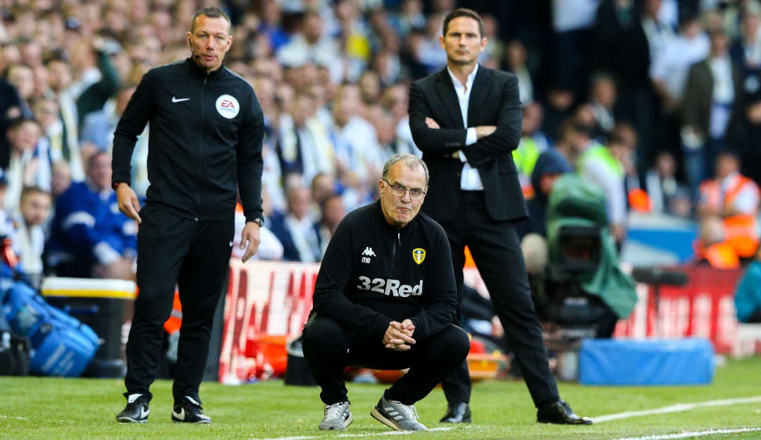 leed marcelo bielsa: El Leeds de Bielsa cayó ante el Derby County de Lampard