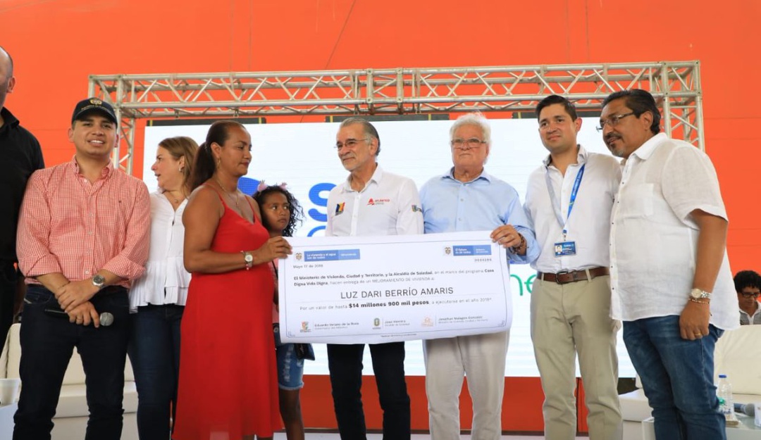 Presentación del proyecto Casa Digna, Vida Digna en Soledad (Cortesía: @MinVivienda)
