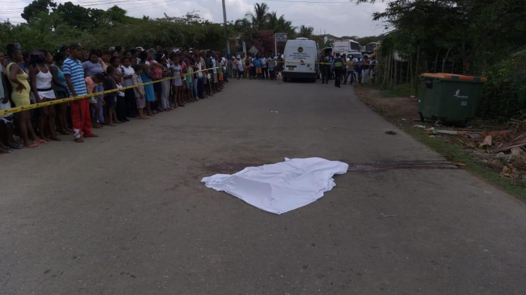 Murió mujer tras ser arrollada por una moto en corregimiento de Cartagena