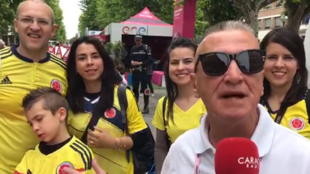 Postales del Giro: La familia colombiana dice presente