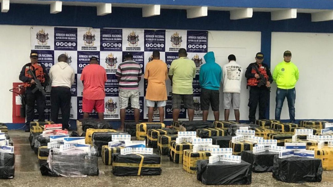 Incautan 37 mil cajetillas de cigarrillos en Cartagena
