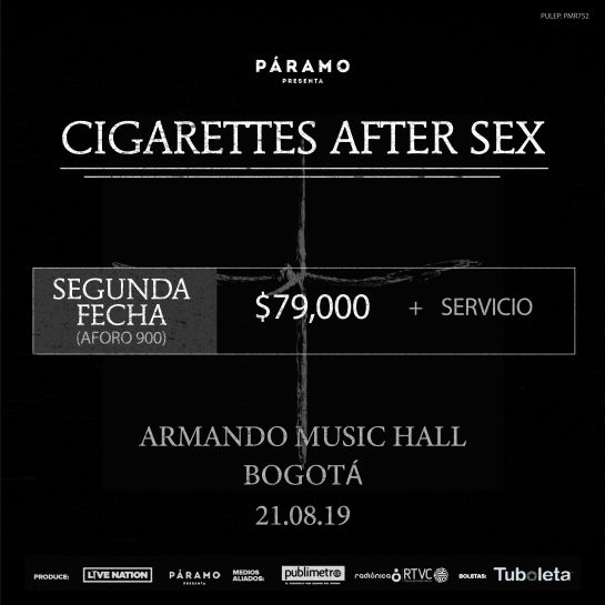 Cigarettes After Sex en Bogotá: Cigarettes After Sex: lanza nueva fecha Cigarettes After Sex en Bogotá: Cigarettes After Sex: lanza nueva fecha