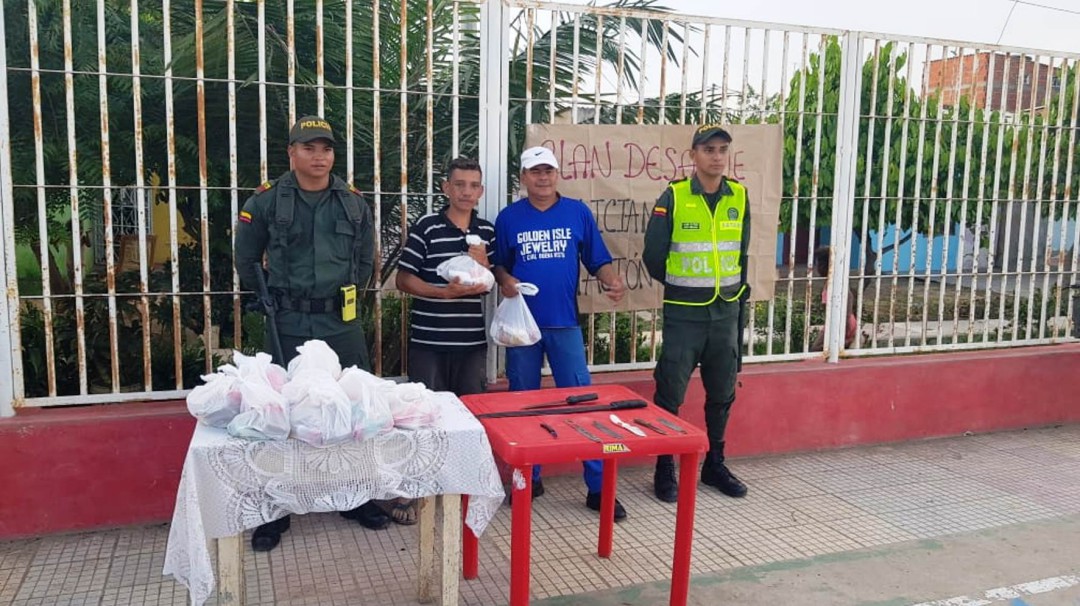 Policía de Bolívar realiza "Plan Desarme" en el Distrito de Mompox
