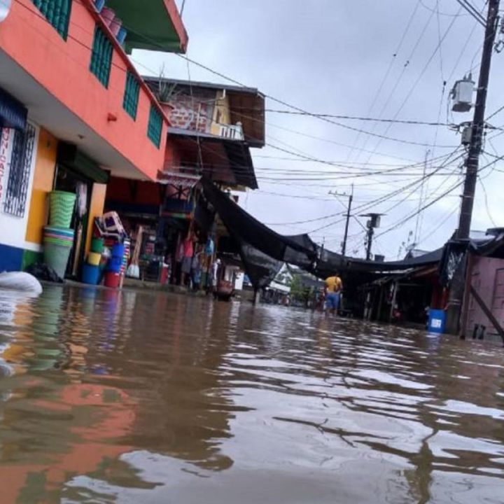 Tres barrios y dos veredas de Tierralta inundados por lluvias