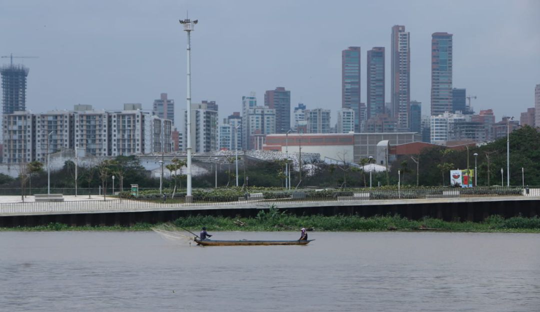Vista del Gran Malecón del Río en Barranquilla