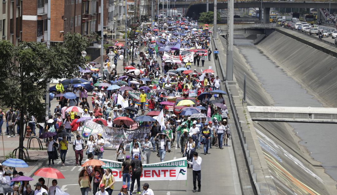 Protestas profesores