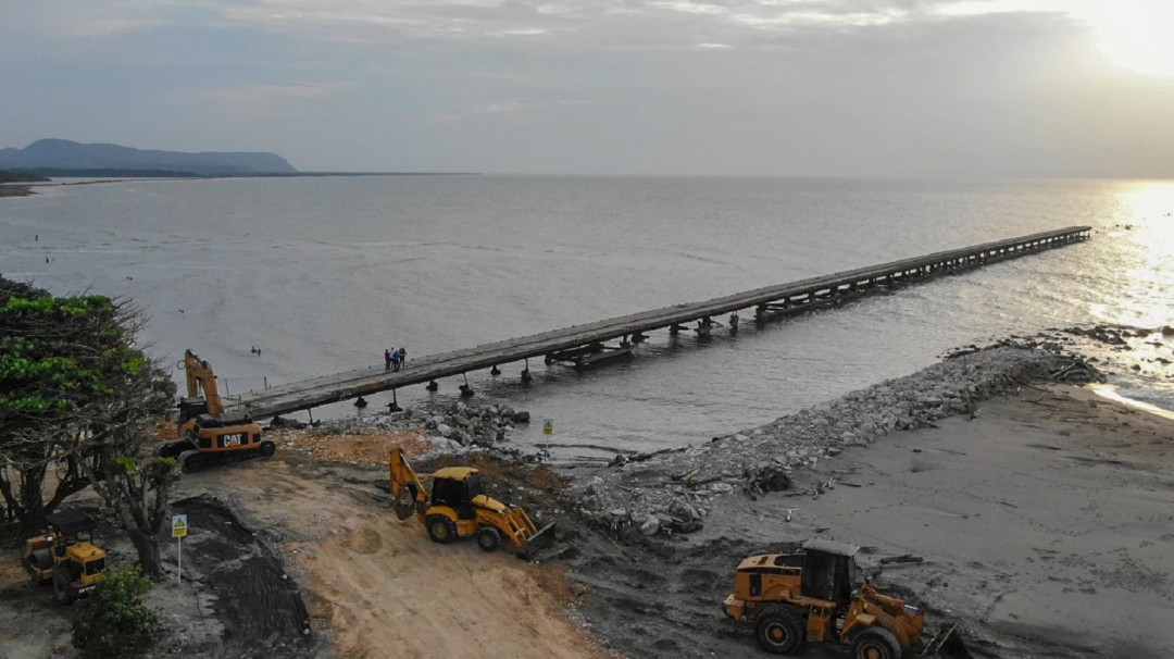 Inician obras de reconstrucción del muelle de Puerto Colombia