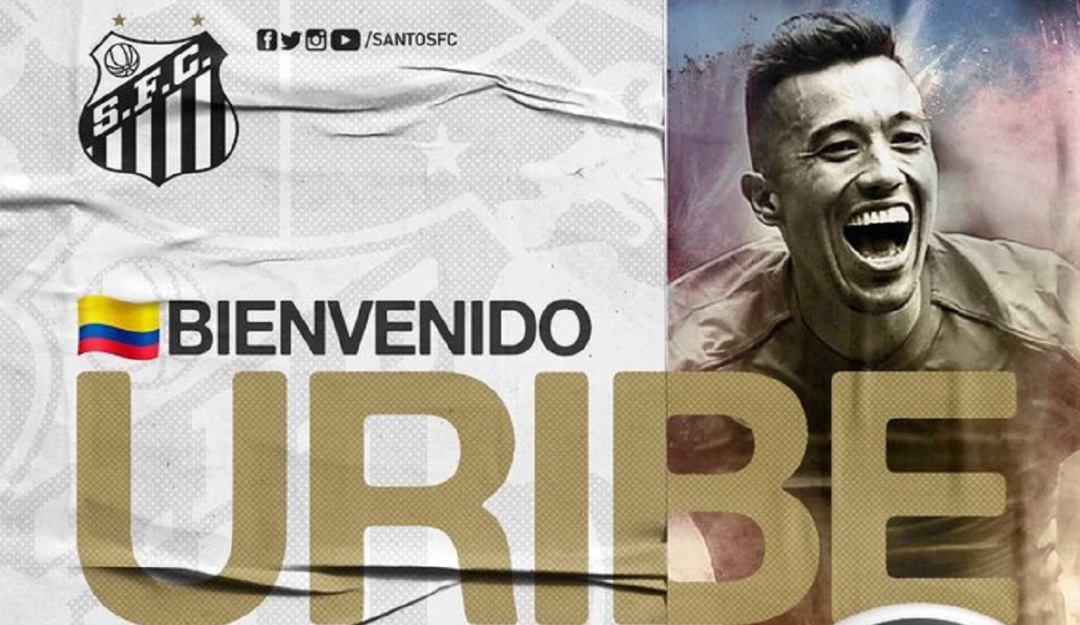 Fernando Uribe Santos Brasil: Fernando Uribe jugará en el Santos de Brasil
