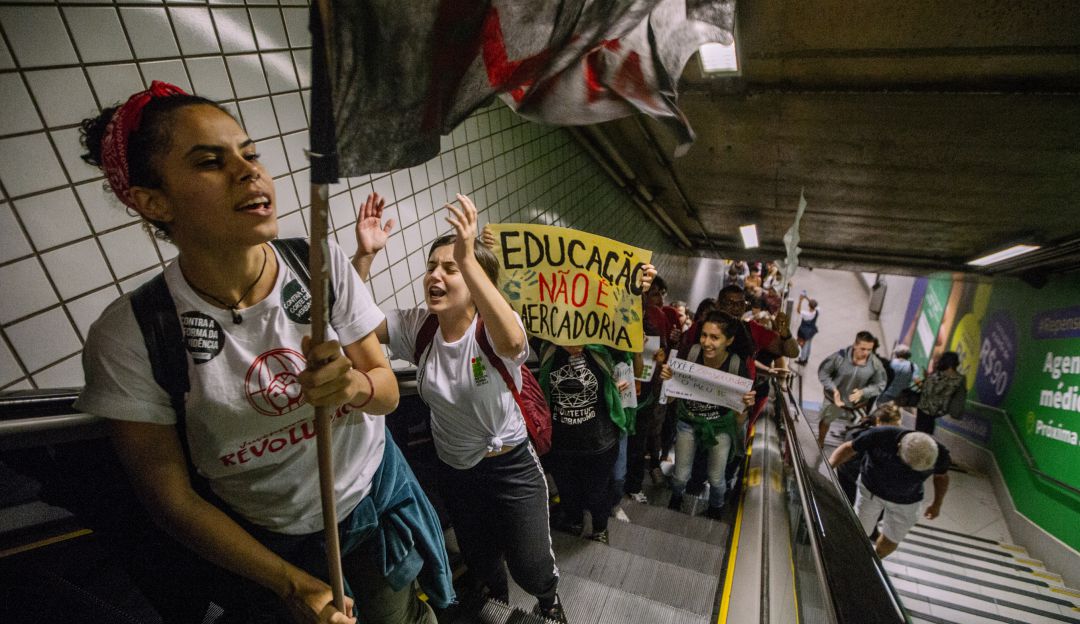 Protestas por la educación en Brasil