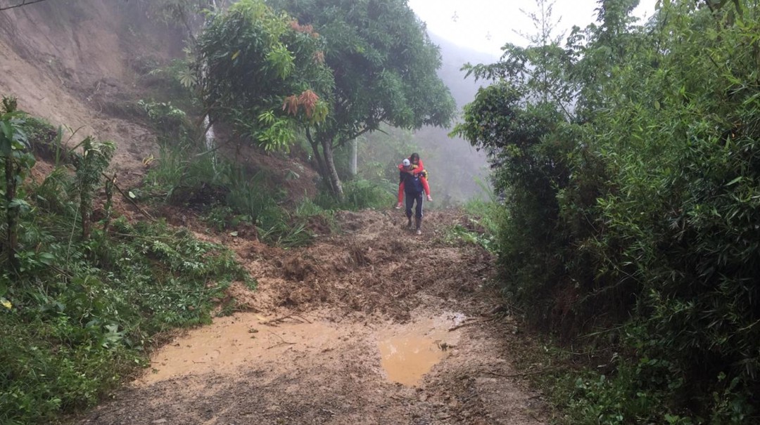 9500 personas están incomunicadas por derrumbes en Betulia, Antioquia