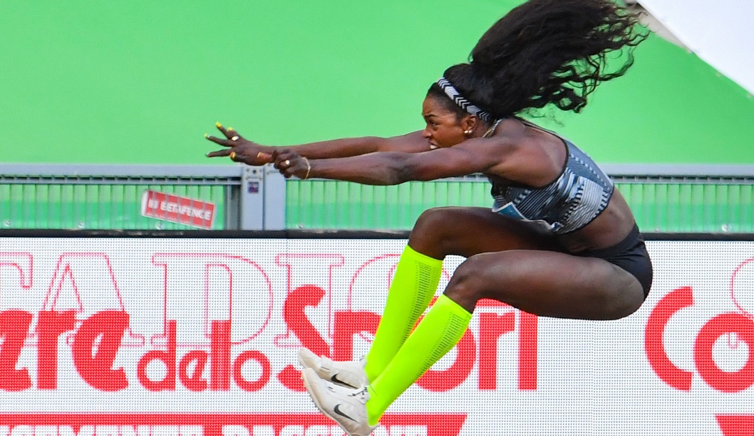 Caterine Ibarguen Liga Diamante: Caterine Ibargüen mantiene el liderato de la Liga Diamante
