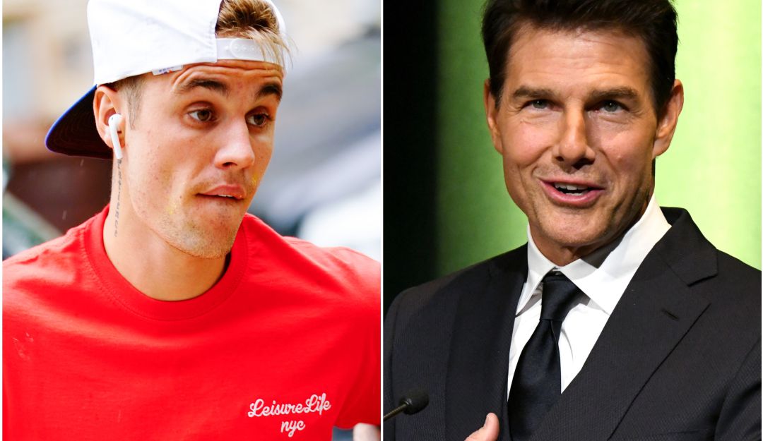 Justin Bieber y Tom Cruise.