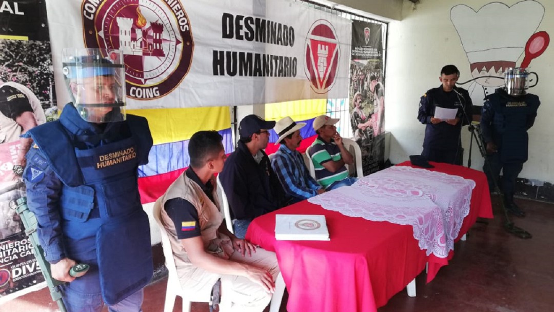 Desminado humanitario avanza en el sur del Tolima