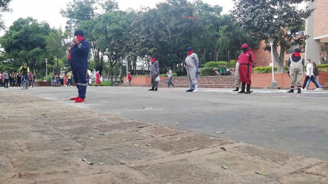 Estudiantes UIS conmemoraron el día del 'estudiante caído'