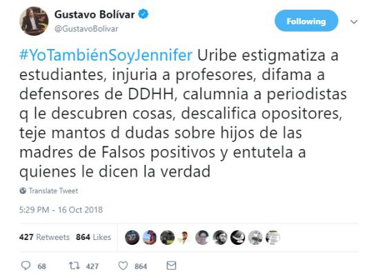 Twitter Gustavo Bolívar Twitter Gustavo Bolívar