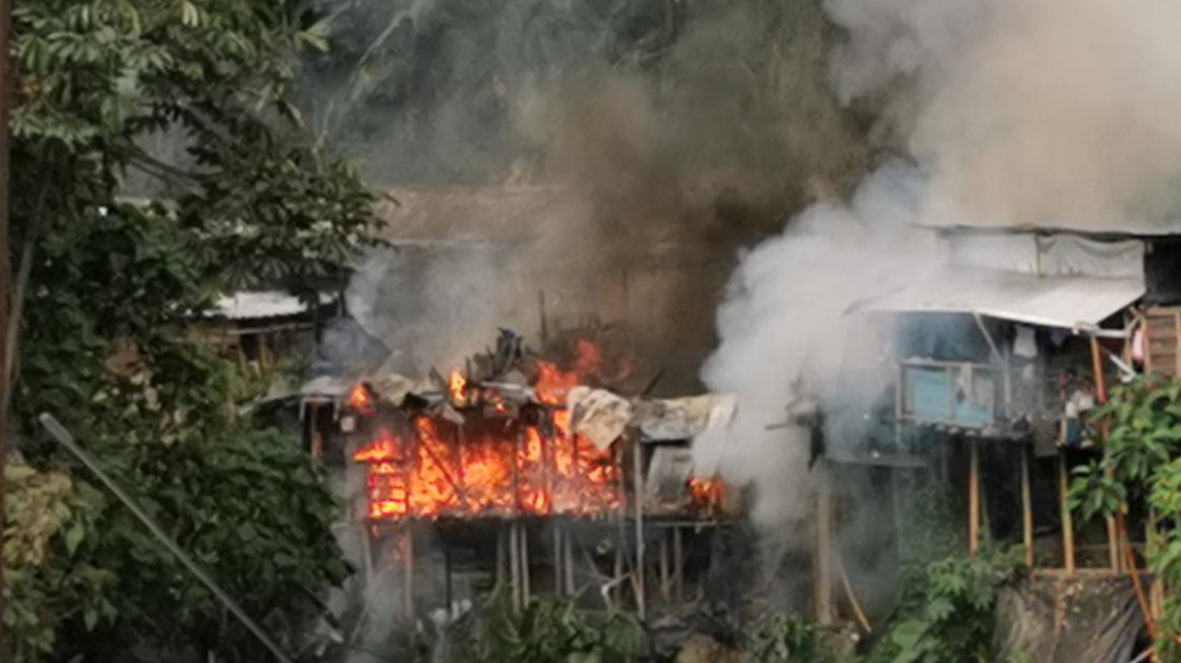 Tres viviendas incendiadas en La Paz
