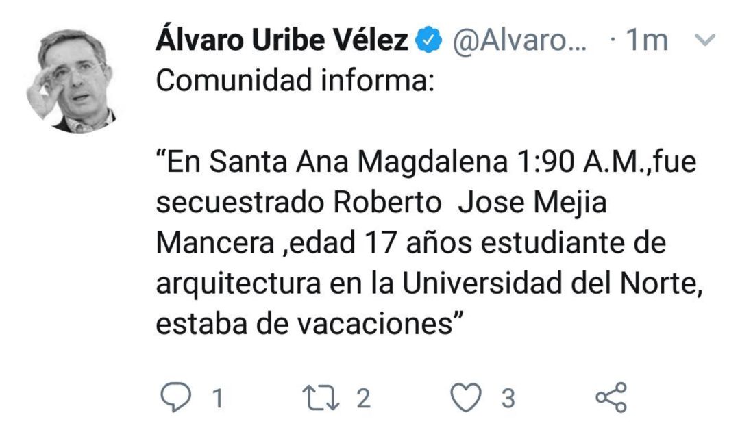 Estudiante de Universidad del Norte habría sido secuestrado en el Magdalena