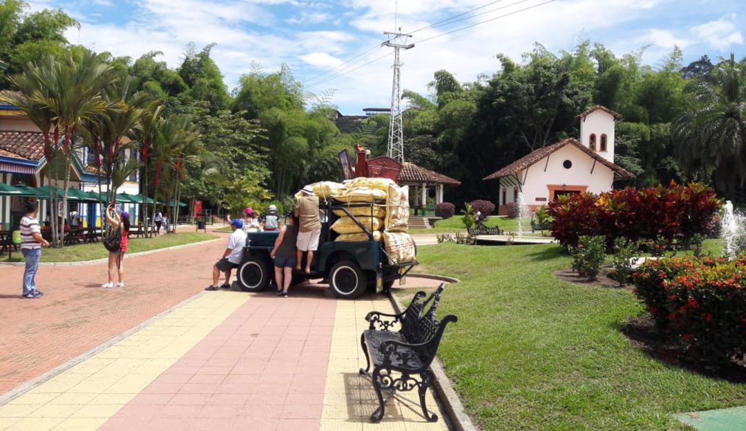 El tradicional Yipao en el Parque del Café en el Quindío