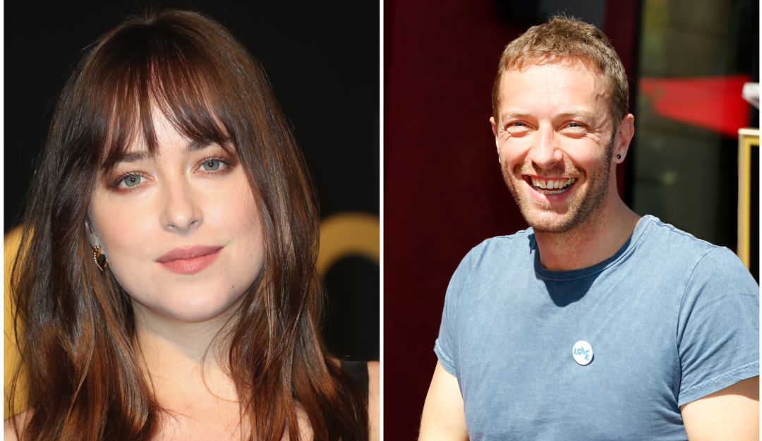 Dakota Johnson y Chris Martin