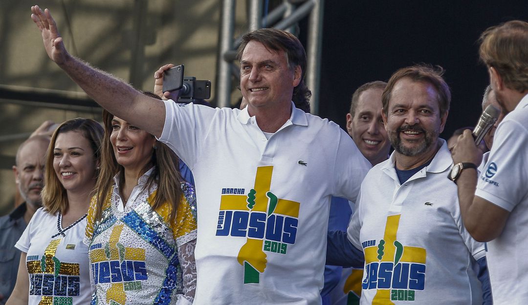 Marcha Bolsonaro evangélicos: Bolsonaro agradece apoyo para "cambiar" Brasil en masivo acto evangélico