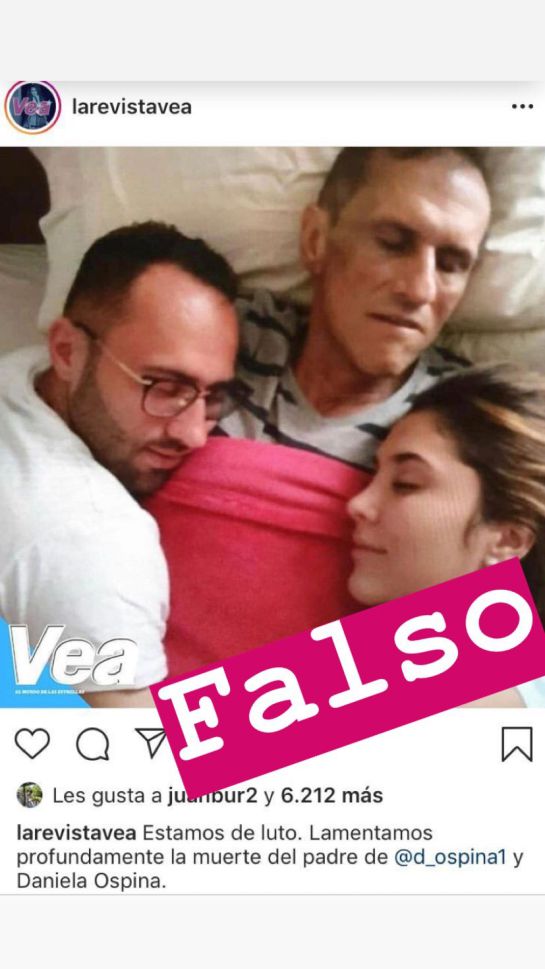 Daniela Ospina: Daniela Ospina desmiente la muerte de su padre en redes sociales Daniela Ospina: Daniela Ospina desmiente la muerte de su padre en redes sociales