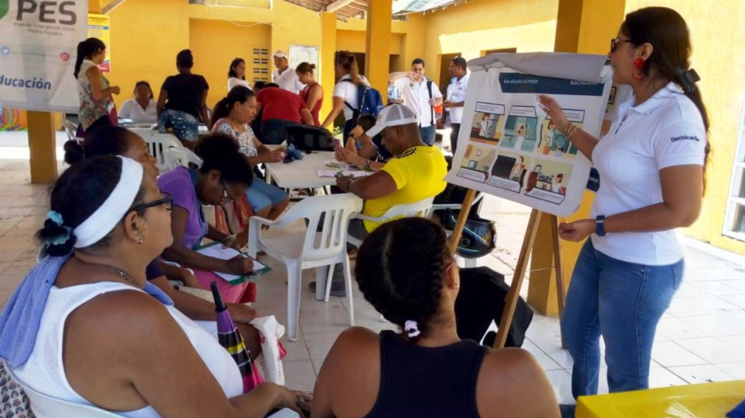 Electricaribe participó en jornada Integral en La Candelaria de Cartagena