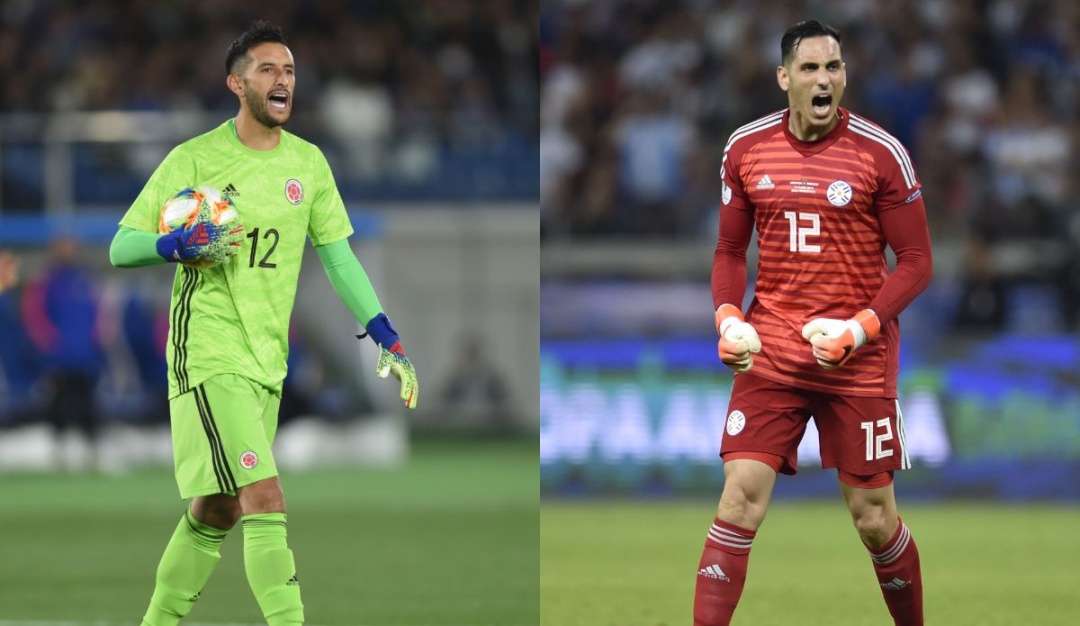 Colombia Paraguay Copa América: Recambios en el arco: Camilo Vargas Vs. Roberto Fernández