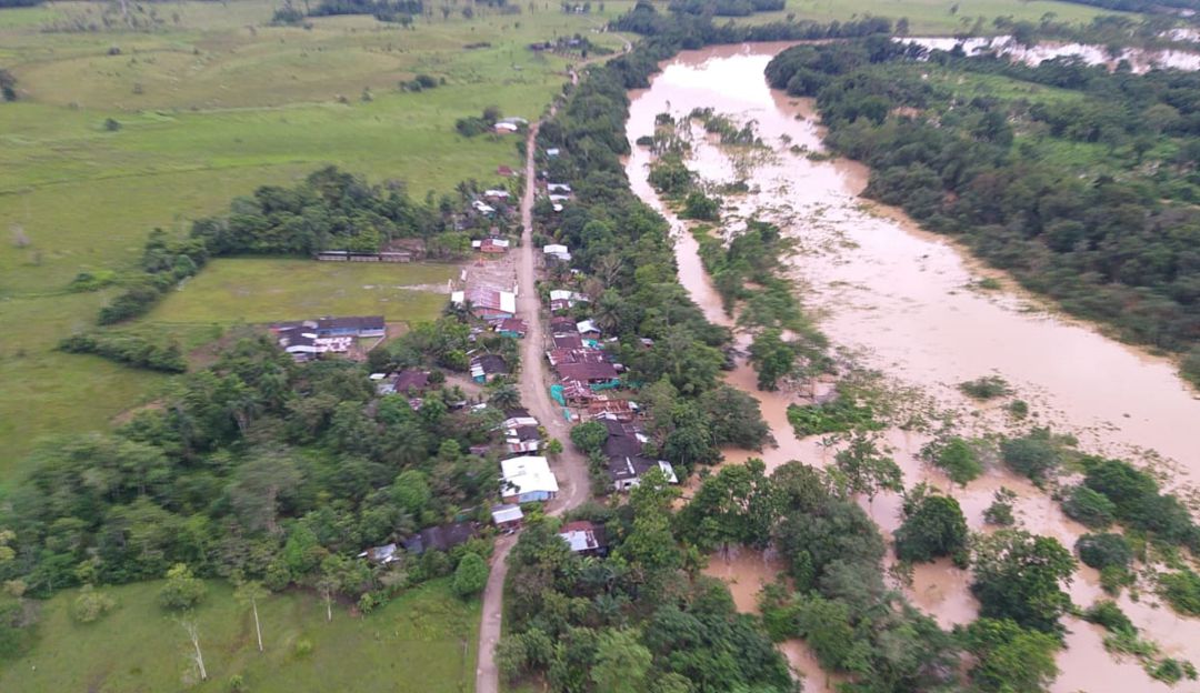 Puerto Guzmán afectado por desbordamiento del Río Caquetá