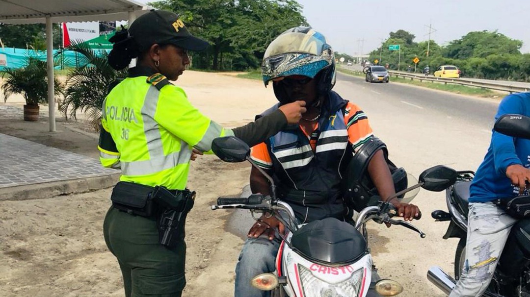 257 conductores sancionados, en controles viales en Cartagena