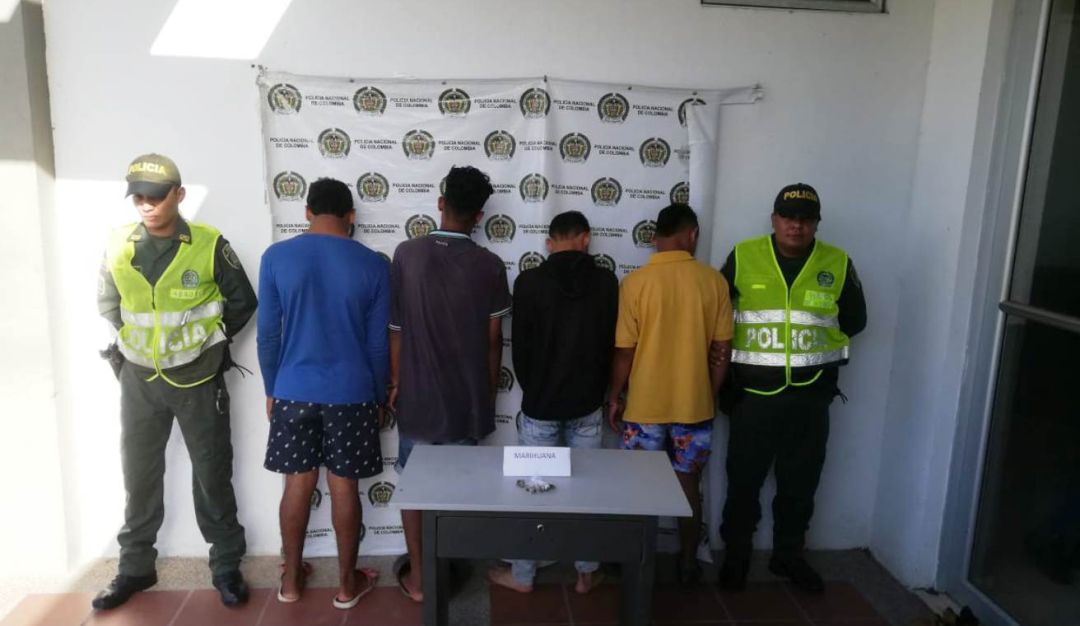 Capturas por tráfico de estupefacientes en Bolívar: Capturan a 4 personas sindicadas de expender droga en Magangué, Bolívar