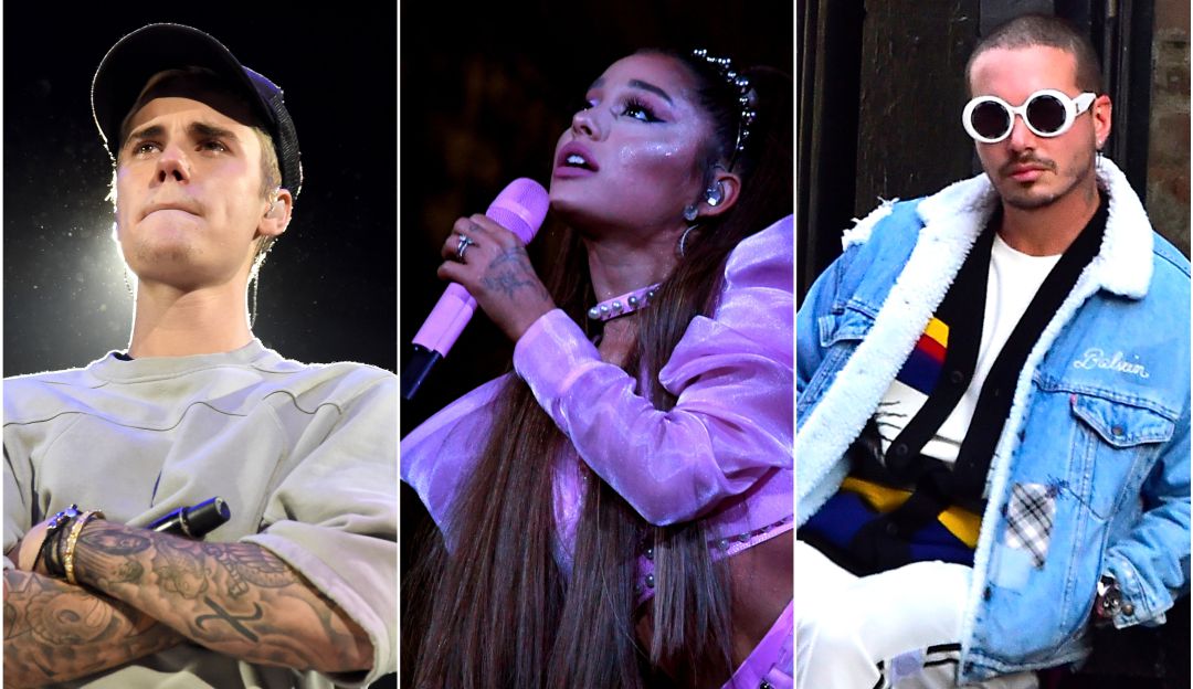 Justin Bieber, Ariana Grande y J Balvin