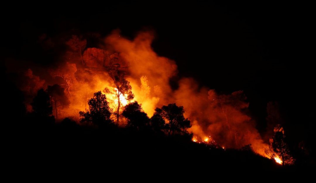 Ola de calor causa incendio en España