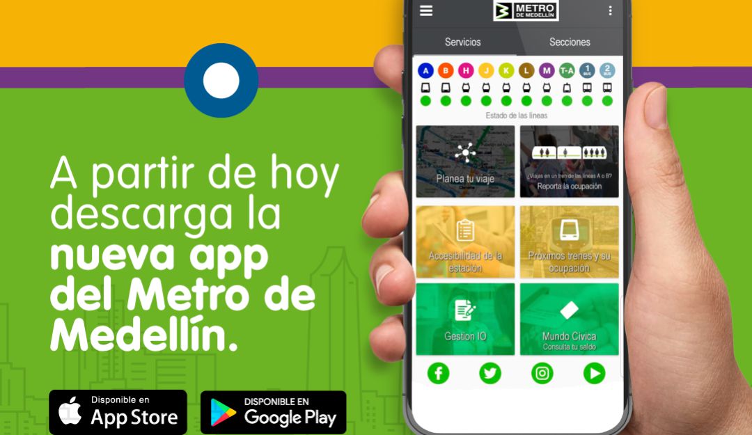 Metro de Medellín estrena aplicación para celulares