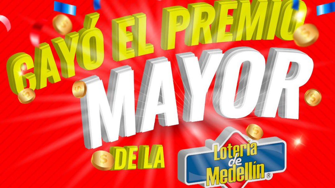 Cayó el premio mayor de la Lotería de Medellín