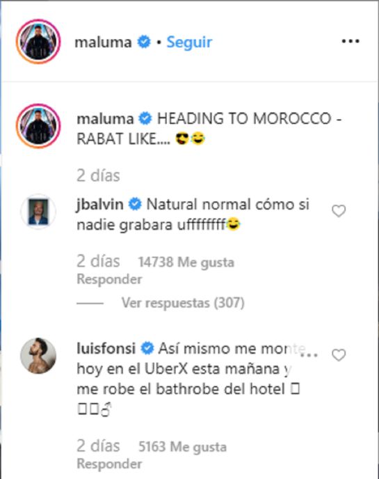 Video Maluma: J Balvin y Luis Fonsi se burlan de Maluma en Instagram Video Maluma: J Balvin y Luis Fonsi se burlan de Maluma en Instagram