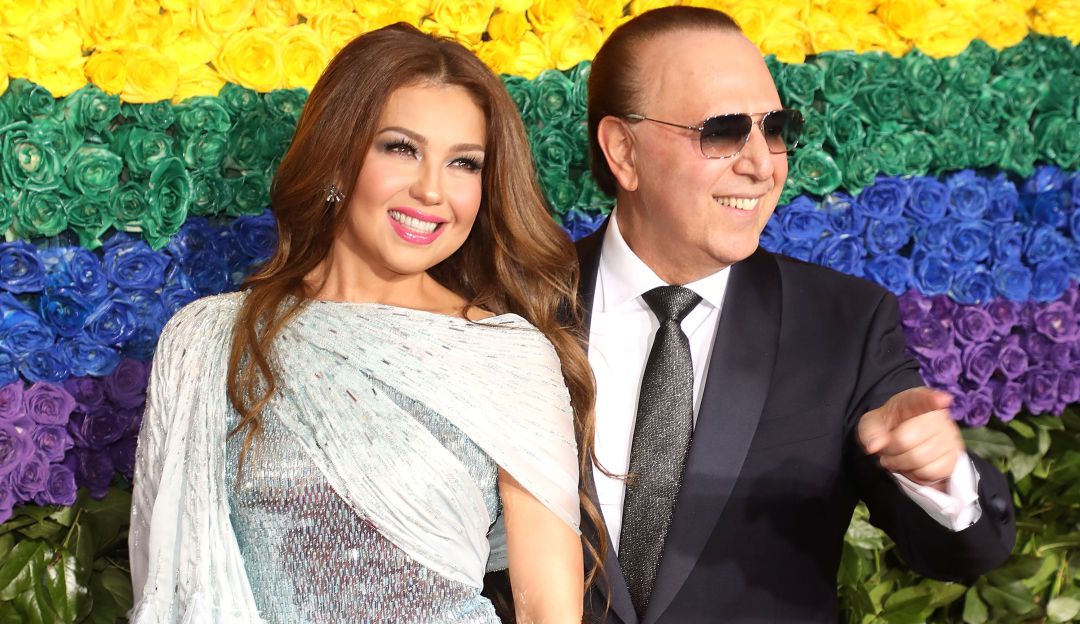 Tommy Mottola y Thalía