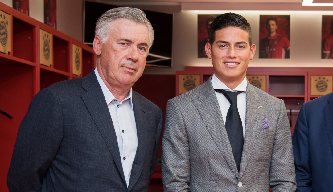 Ancelotti James Napoli: Ancelotti: Lo importante es que James use la camiseta 'azzurra'