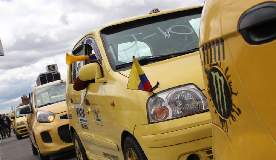 Paro taxis en Bogotá