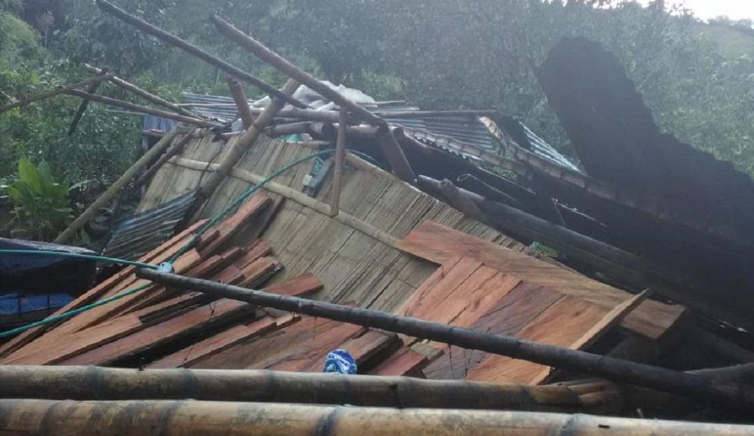 Viviendas afectadas por vendavales